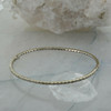 14K Yellow Gold Diamond Eternity Hinged Bangle Bracelet 1.50 ct tw H SI Quality