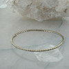 14K Yellow Gold Diamond Eternity Hinged Bangle Bracelet 1.50 ct tw H SI Quality