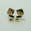 18K Yellow Gold Tuxedo Set with Diamond and Black Onyx Maker "CY" Circa 1960