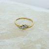 9K Yellow Gold 1/8ct tw Diamond Ring Size 7.5