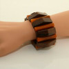 Bakelite and Rosewood Bracelet on a Stretchy Band