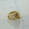 Vintage 14K Yellow Gold 1.25 ct tw Diamond Spinner Ring Size 7 Circa 1960