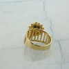 Vintage 14K Yellow Gold 1.25 ct tw Diamond Spinner Ring Size 7 Circa 1960