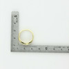 10K Yellow Gold Champaign Diamond Crossover Ring Size 7 Circa 1990