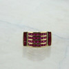 10K Yellow Gold 2 ct tw Ruby Domed Ring Size 7