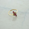 14K Yellow Gold 3/4 ct tw Ruby and Diamond Ring Size 7