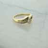 14K Yellow Gold 1 ct tw Diamond Engagement H SI1, Ring Size 8 Circa 1990