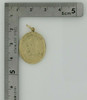 14K Yellow Gold Oval Orthodox Pendant Madonna and Patriarch Circa 1980