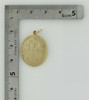 14K Yellow Gold Oval Orthodox Pendant Madonna and Patriarch Circa 1980