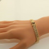 14K Yellow Gold 2+ ct tw Ruby and Diamond Chain Bracelet 7 inches Circa 1980