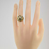 Vintage 18K Yellow Gold Blue Sapphire Ball Ring 1.5 Ct TW Size 3.5 Circa 1950