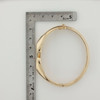 14K Yellow Gold 2ct Diamond Hinged Bangle Bracelet Circa 1970