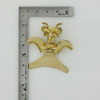 18K Yellow Gold Large Pre - Columbian Style Bird Pin Pendant Circa 1980