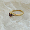 14K Yellow Gold 1.5 ct TW Ruby and Diamond Ring Size 5