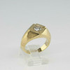 Men's 14K Yellow Gold .85 ct Diamond Ring Round Diamond Solitaire Center Size 8