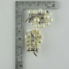 Antique 14K White Gold Pearl and Sapphire Art Deco Style Fur Clips Circa 1930
