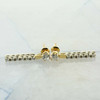 14K Yellow and White Gold 1.6 ct tw Diamond Earrings G Color, SI/VS Clarity