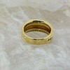 18K Yellow Gold Diamond David Yurman Cigar Band Size 8, Circa 1980