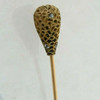 Gold Filled White Sapphire Hat Pin Fish Scale Pattern