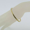 14K Yellow Gold 1 ct tw Diamond Hinged Bangle Circa 1980