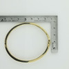 14K Yellow Gold 1 ct tw Diamond Hinged Bangle Circa 1980