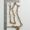 Antique 10K Rose Gold Victorian Watch Chain 12.5 inches 1 inch fob Circa 1890