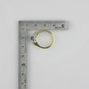 18K Yellow Gold Emerald and Diamond Ring Size 7 Circa 1990