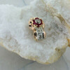 14K Rose Gold 2 ct tw Ruby and Diamond Pearl Enhancer