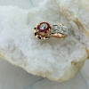 14K Rose Gold 2 ct tw Ruby and Diamond Pearl Enhancer