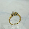 14K Yellow Gold 3 Stone 1 ct tw Diamond Ring Size 5.5