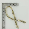 14K Yellow Gold 3 ct Diamond Bracelet 7.5 Inches Circa 1970