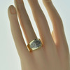 14K Yellow Gold 1ct Diamond Pave Ring Size 7.75 Circa 1970