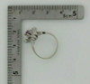 18K W/G 1.5 ct tw Ruby Sapphire and Diamond Cocktail Ring Size 6.75 Circa 1960