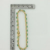 14K Yellow Gold Emerald and Diamond 10ct tw Bracelet 7.5 inch Circa 1970