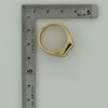 14K Yellow Gold Diamond Ring New Old Stock Ring Size 10+