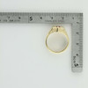 Men's 14K Yellow/Rose Gold Retro 1/3ct Ruby Hexagon Top Ring Size 9