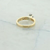 14K Yellow Gold Diamond Engagement Ring Circa 1990 Ring Size 4.75