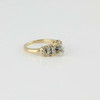 14K Yellow Gold 1/2ct tw Marquise Diamond Engagement Ring Size 4.5 Circa 1980