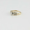 14K Yellow Gold 1/2ct tw Marquise Diamond Engagement Ring Size 4.5 Circa 1980