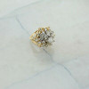 14K Yellow Gold 1 ct tw Diamond Cocktail Ring H SI1 Quality Size 4