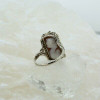 14K WG Cameo and Black Onyx Art Deco Filigree Flip Ring Size 8.25 Circa 1930