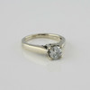 10K White Gold .80 ct Diamond Ring Size 5.75 Circa 1990