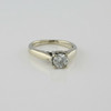 10K White Gold .80 ct Diamond Ring Size 5.75 Circa 1990