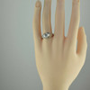 Antique 18K White Gold Art Deco Diamond Ring G VS Size 9.75 Circa 1930