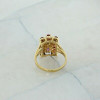 Vintage 14K Yellow Gold 1.5 ct tw Ruby Cocktail Ring Size 10.25 Circa 1960