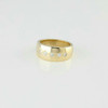 Vintage 14K Yellow Gold Diamond Ring Gypsy Set Size 6 Circa 1950