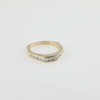 14K Yellow Gold 1/2ct Diamond Band Excellent Quality Size 6.25 Circa 1980