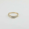 14K Yellow Gold 1/2ct Diamond Band Excellent Quality Size 6.25 Circa 1980