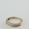 14K Yellow Gold 1/2ct Diamond Ring Channel Set Size 6.5 Circa 2000