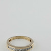 14K Yellow Gold 1/2ct Diamond Ring Channel Set Size 6.5 Circa 2000